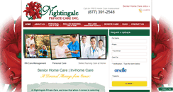 Desktop Screenshot of nightingaleprivatecare.com